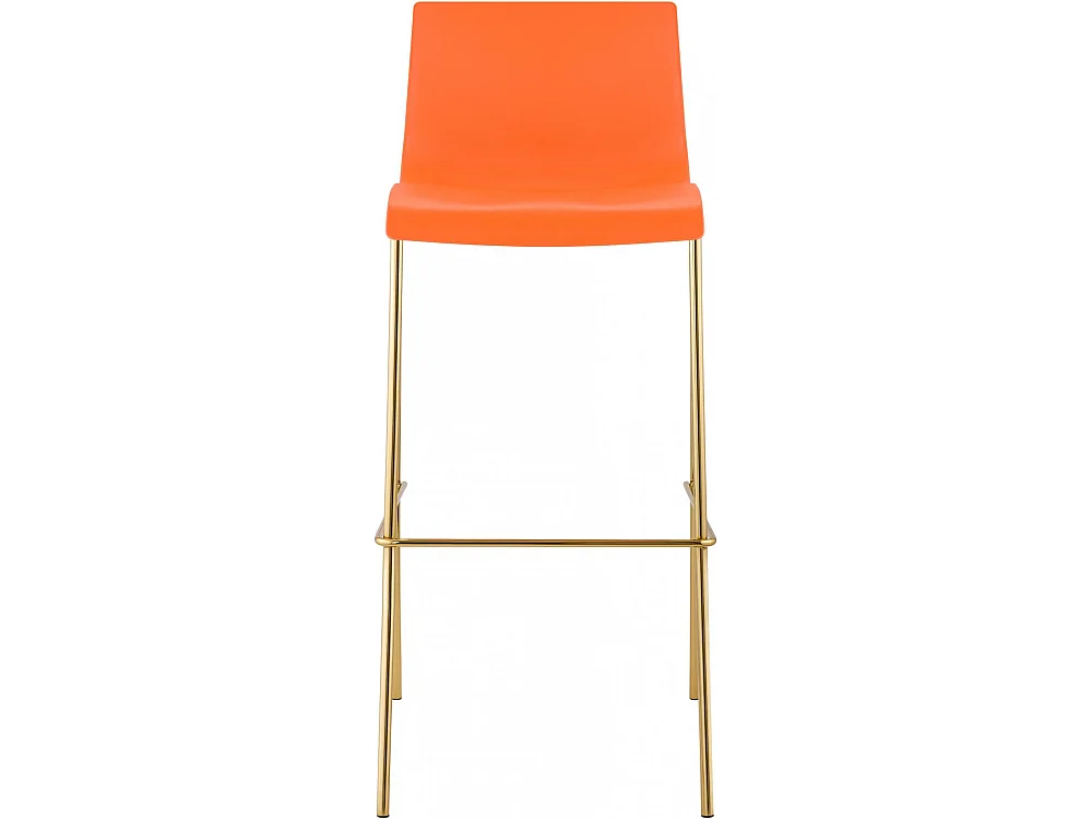 Lot de 2  Tabouret de bar - Plastique & Antique foncé - Orange - Hover