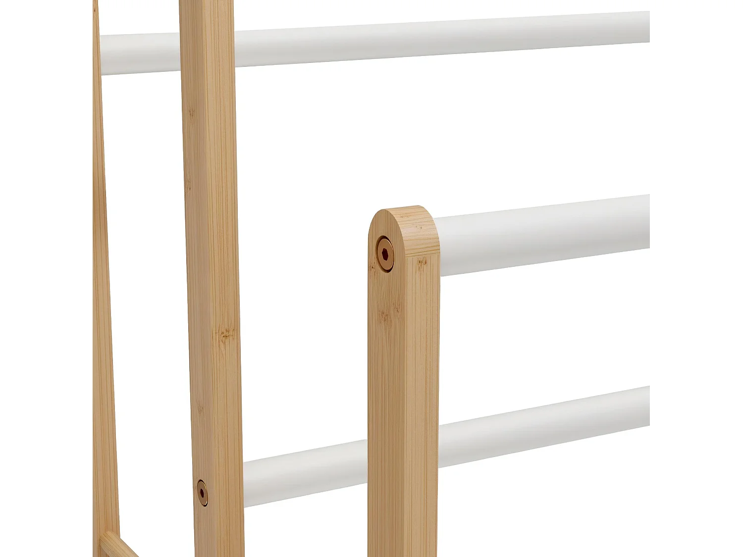 Porte-serviettes - Bois - 42 x 24 x 82cm - Nature - Malami