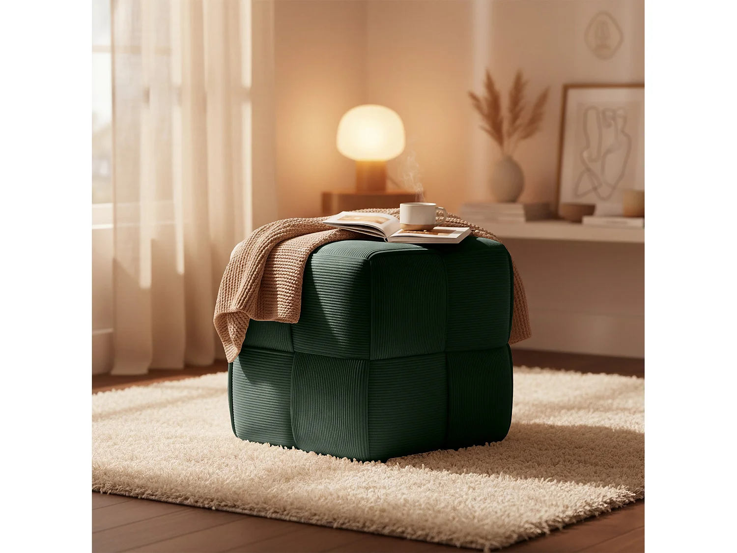 Tabouret - Cordon - Vert foncé - Forinta