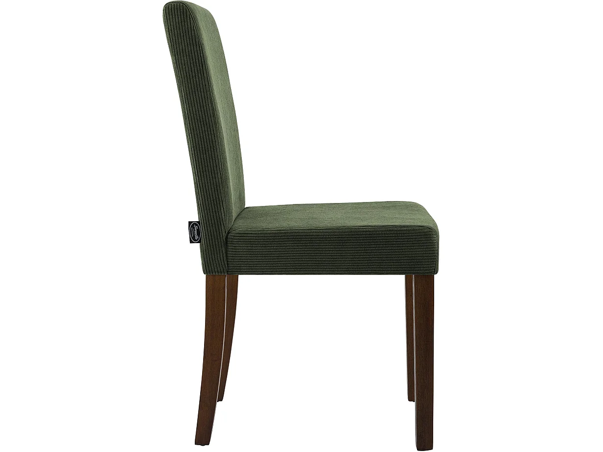 Lot de 2  chaise salle à manger - Cordon & Antique foncé - Vert - Ina