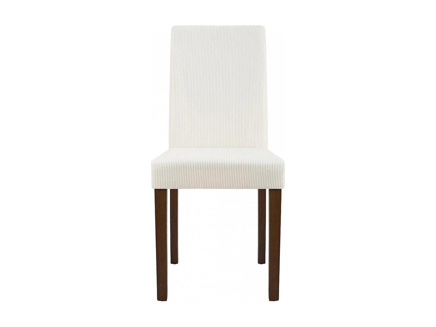 Lot de 2  chaise salle à manger - Cordon & Antique foncé - Crème - Ina