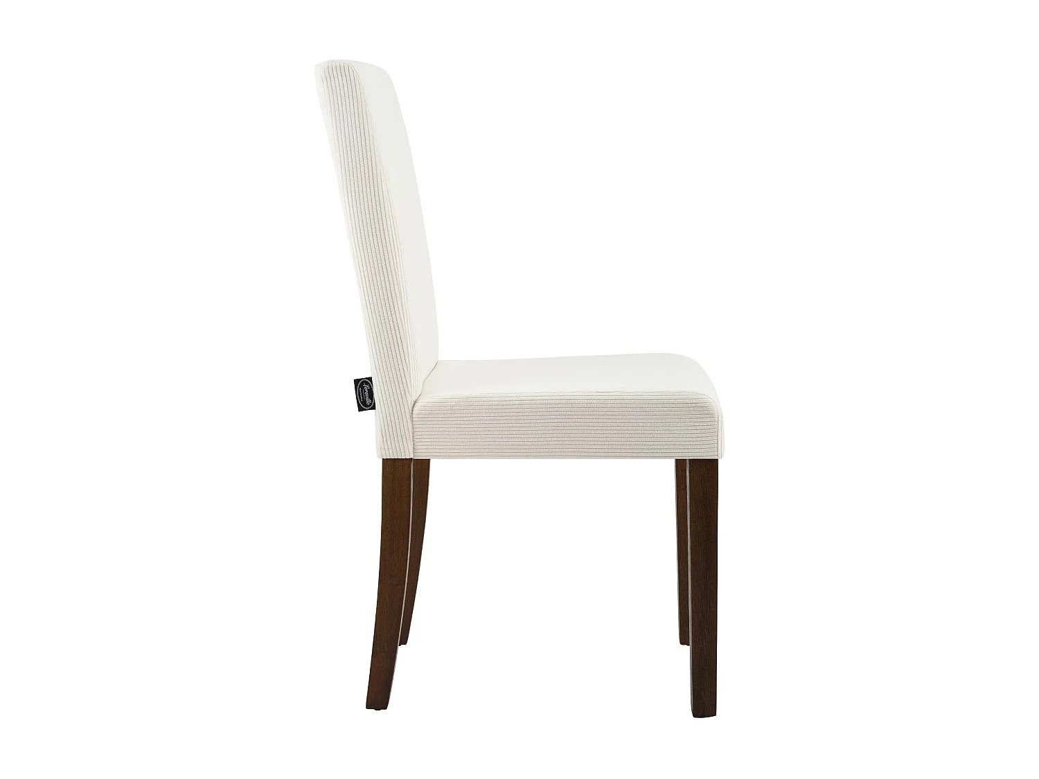 Lot de 2  chaise salle à manger - Cordon & Antique foncé - Crème - Ina