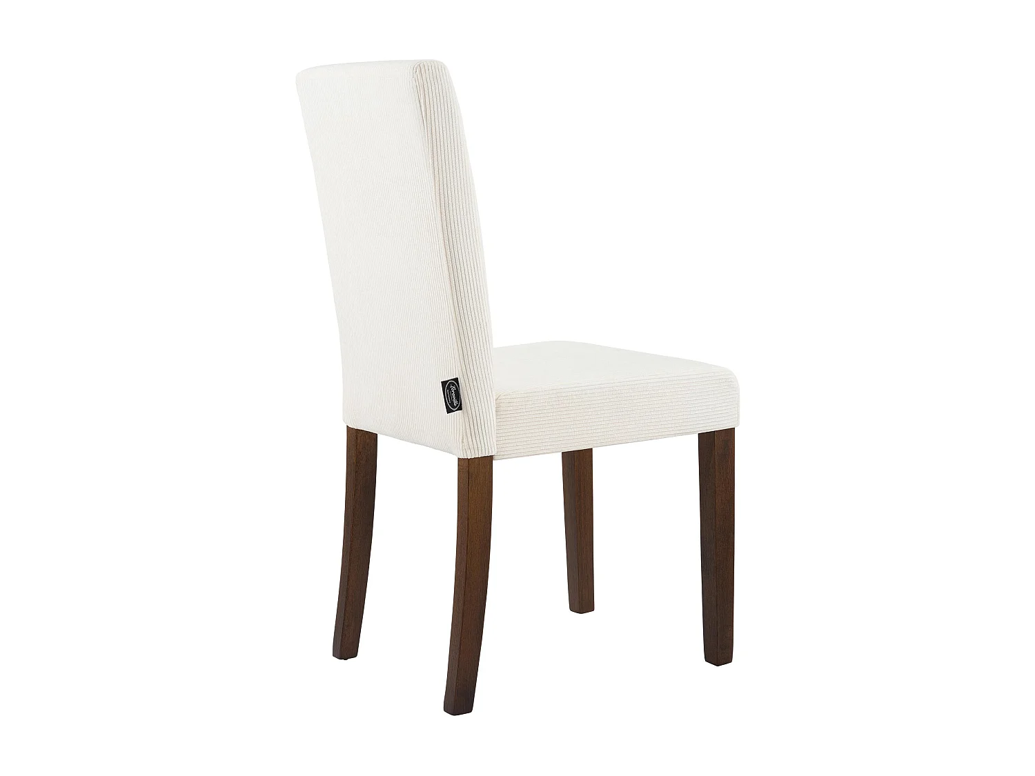 Lot de 2  chaise salle à manger - Cordon & Antique foncé - Crème - Ina