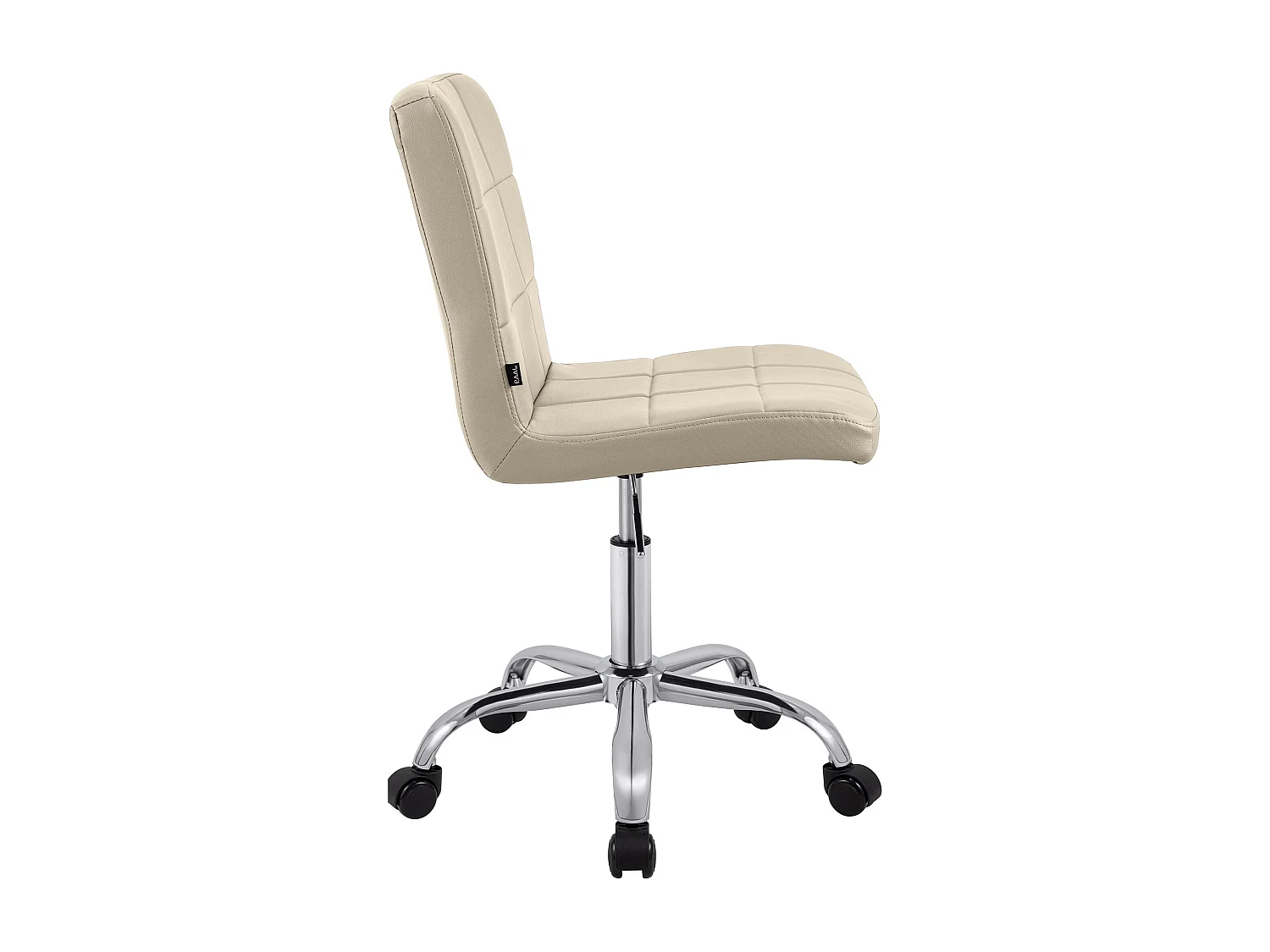 Chaise de bureau - Similicuir - Crème - Darfield