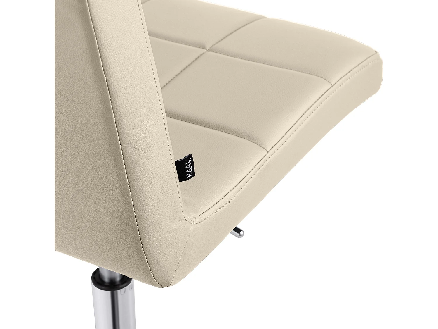 Chaise de bureau - Similicuir - Crème - Darfield