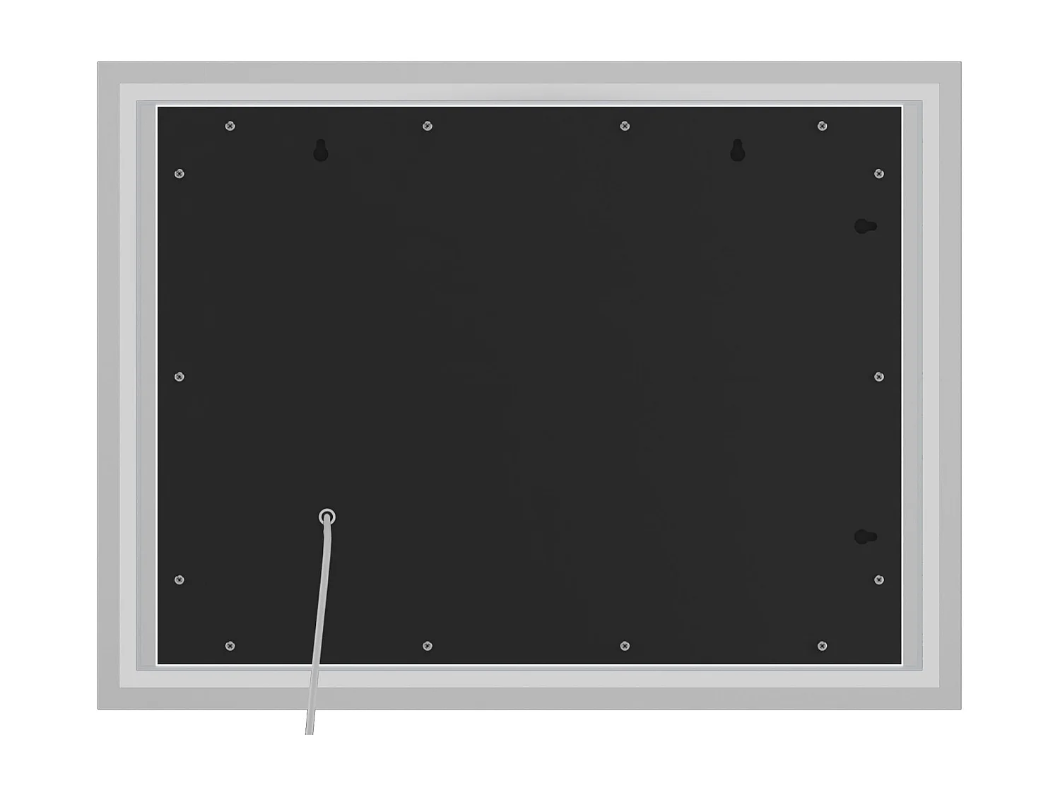 Miroir mural - carré - Verre - 80 x 3.5 cm - Verre clair - Jaffrey