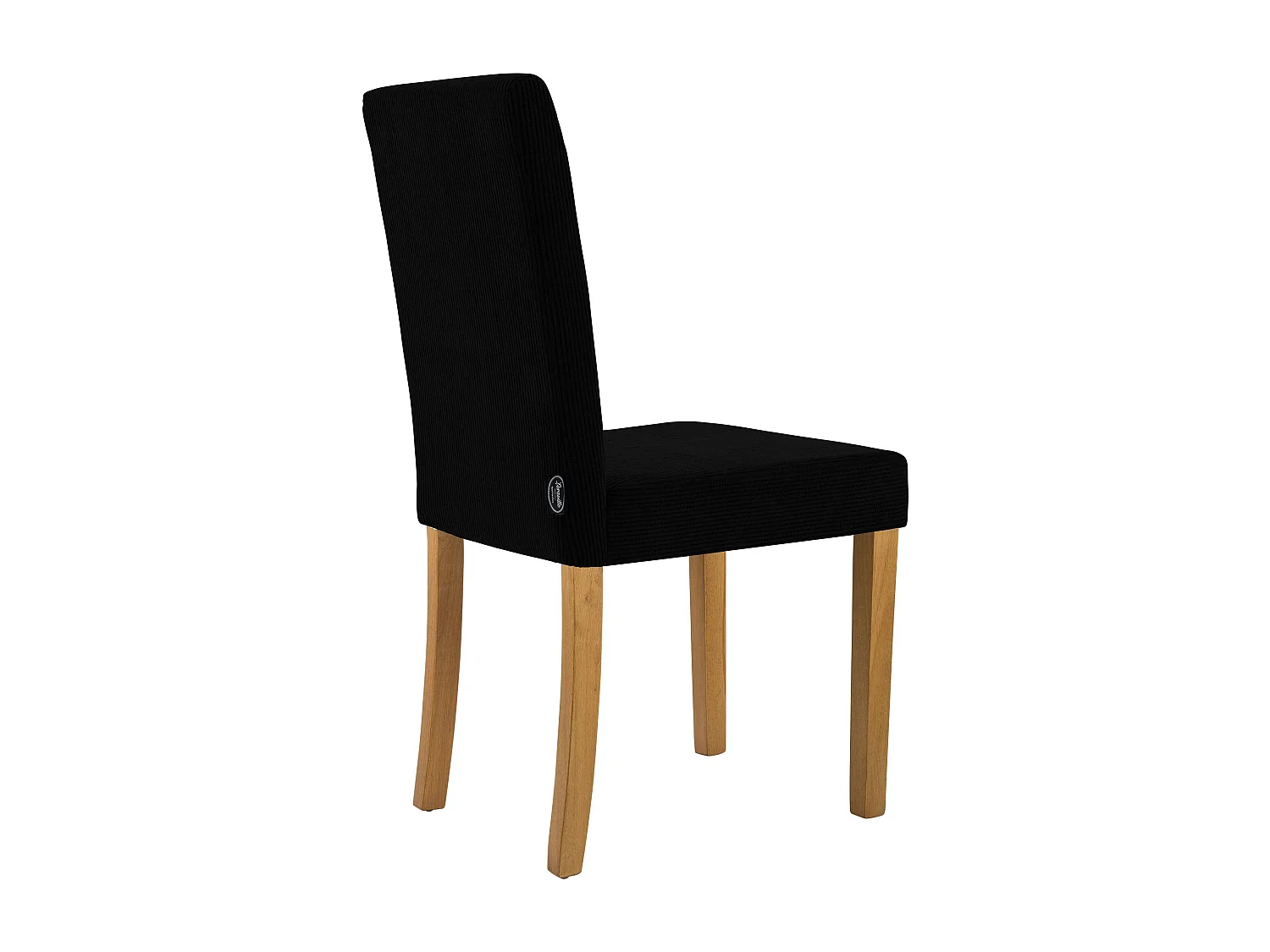 Lot de 2  chaise salle à manger - Cordon & Antique clair - Noir - Ina