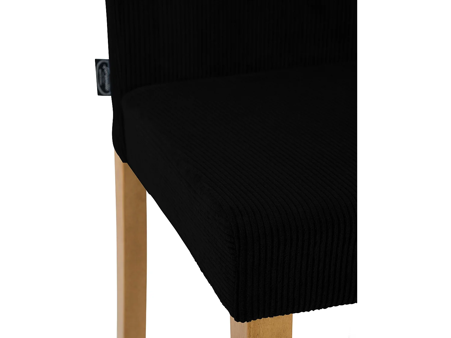 Lot de 2  chaise salle à manger - Cordon & Antique clair - Noir - Ina