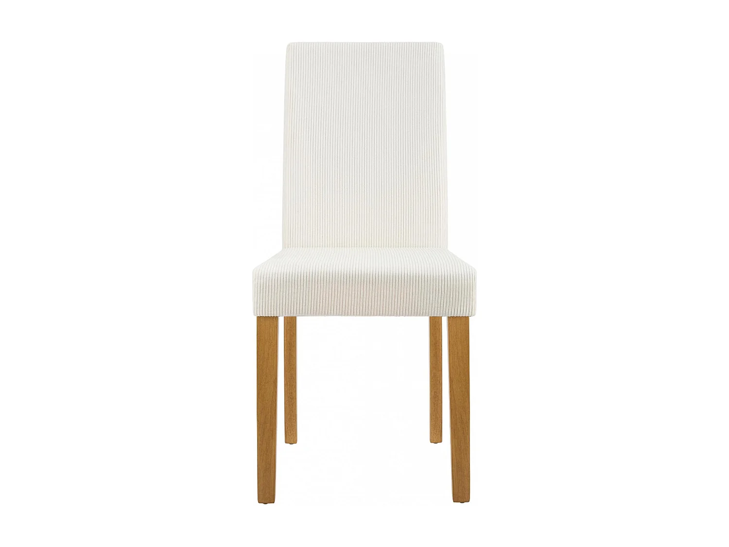 Lot de 2  chaise salle à manger - Cordon & Antique clair - Crème - Ina