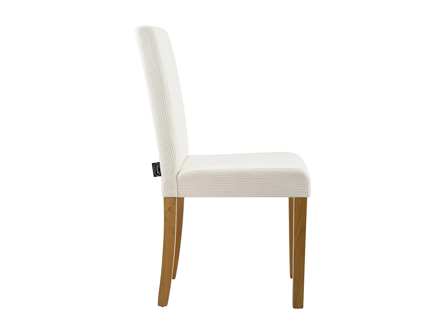 Lot de 2  chaise salle à manger - Cordon & Antique clair - Crème - Ina