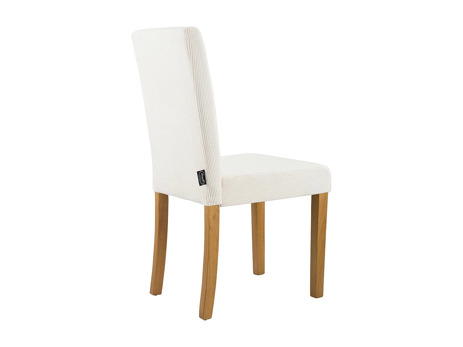 Lot de 2  chaise salle à manger - Cordon & Antique clair - Crème - Ina