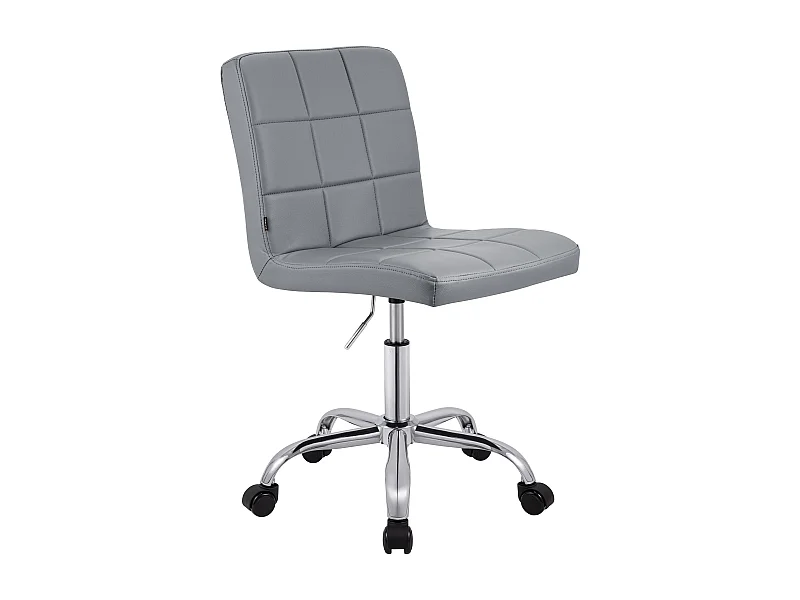 Chaise de bureau - Similicuir - Gris - Darfield