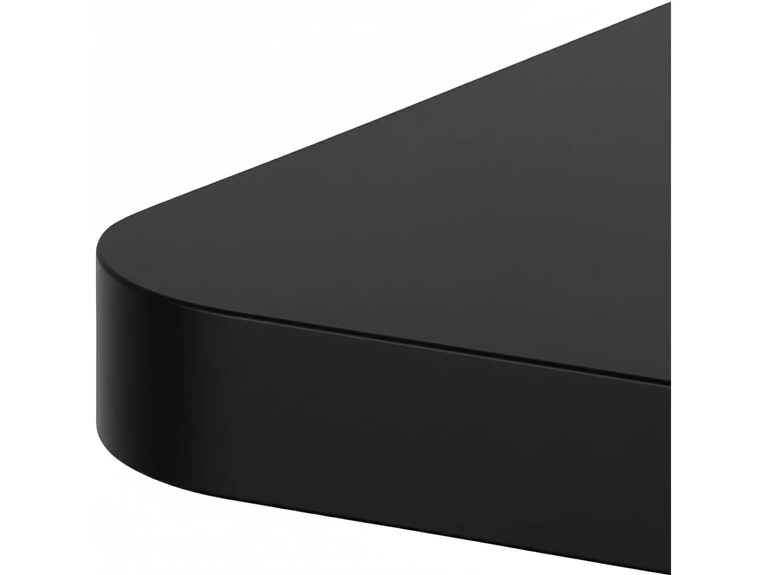 Table haute - carré - Bois - 60 x 60 cm - Noir / Noir - Sharon