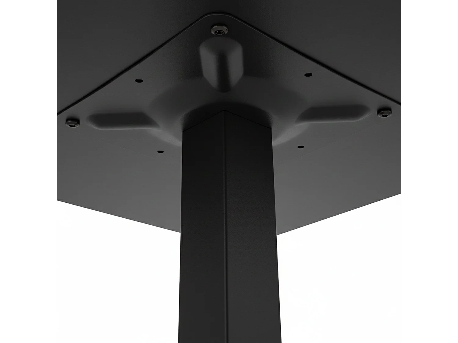 Table haute - carré - Bois - 60 x 60 cm - Noir / Noir - Sharon