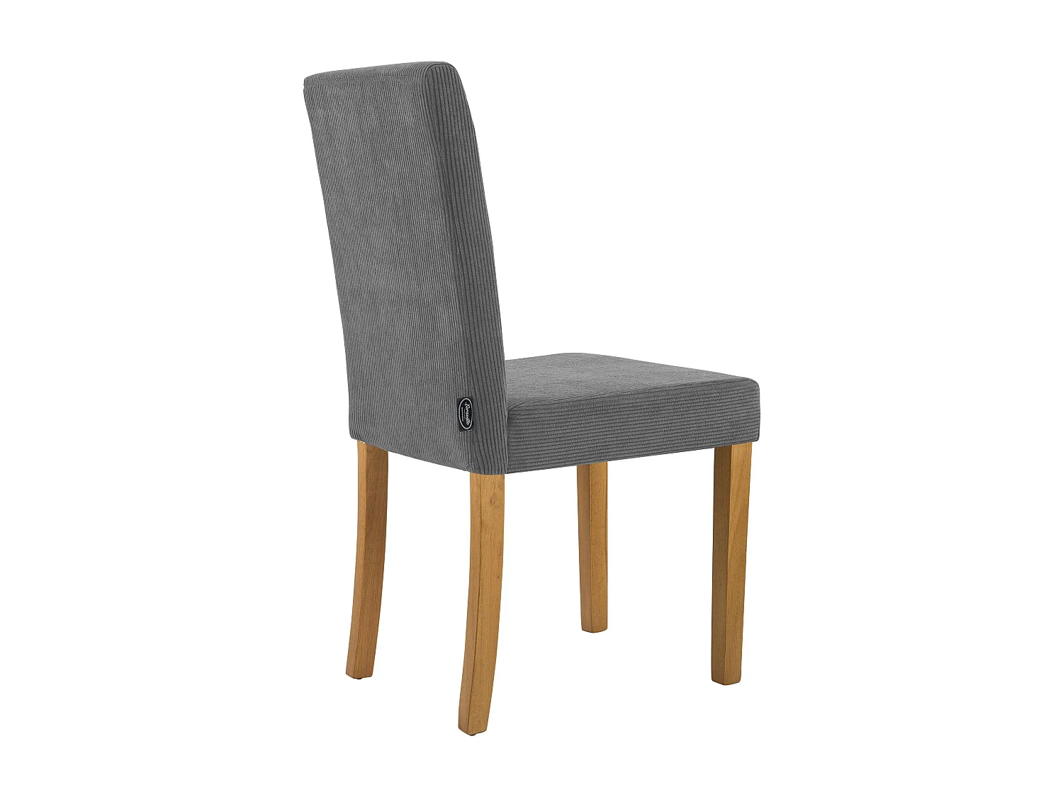 Lot de 2  chaise salle à manger - Cordon & Antique clair - Gris - Ina