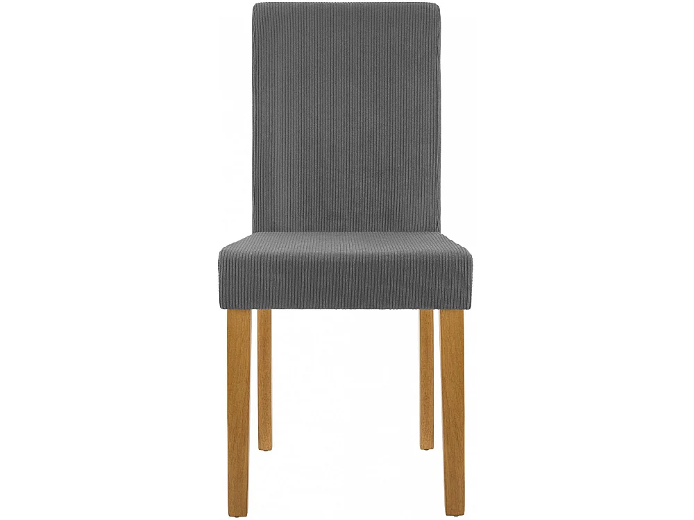 Lot de 2  chaise salle à manger - Cordon & Antique clair - Gris - Ina