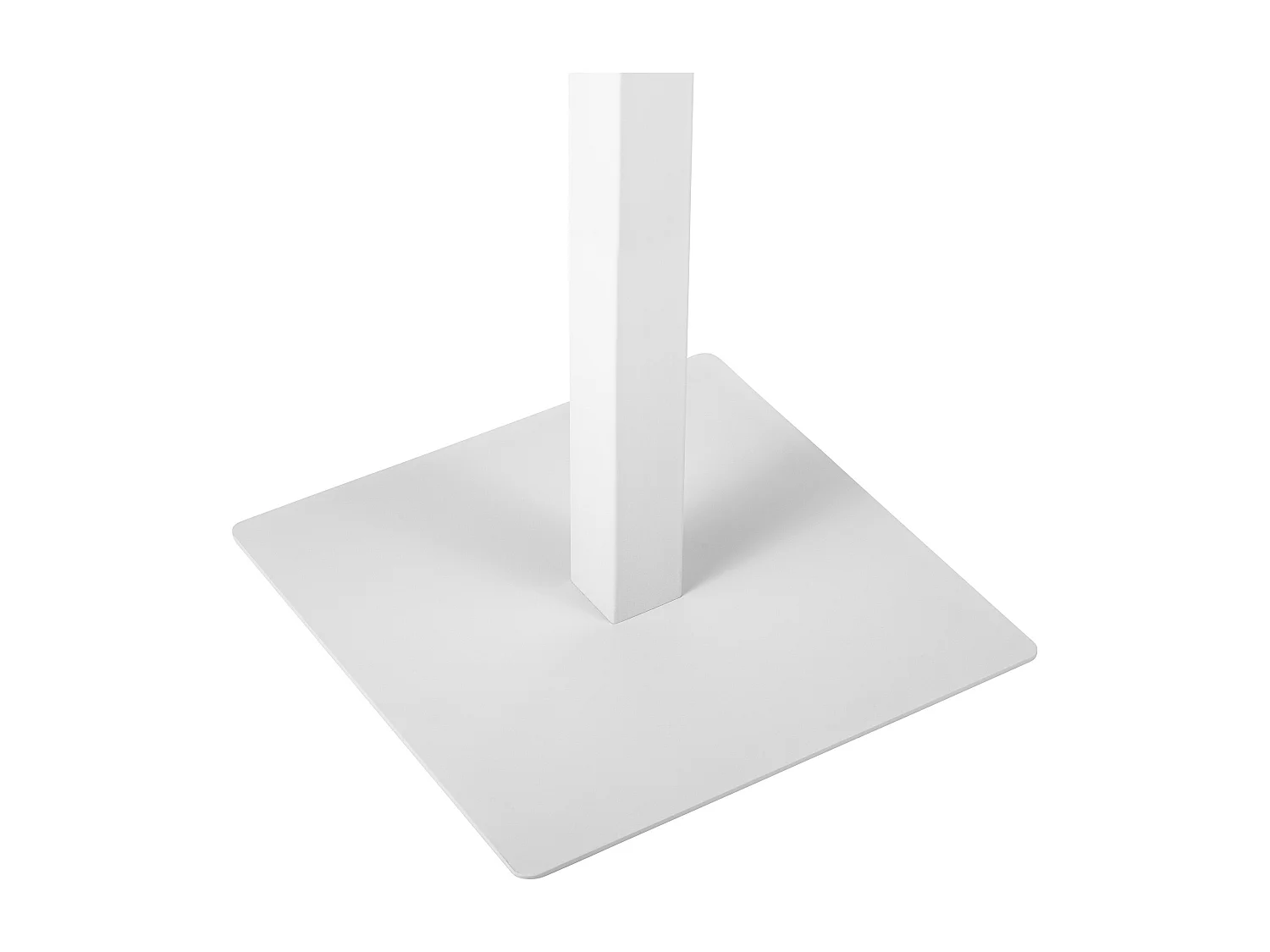 Table haute - carré - Bois - 60 x 60 cm - Blanc / Blanc - Sharon