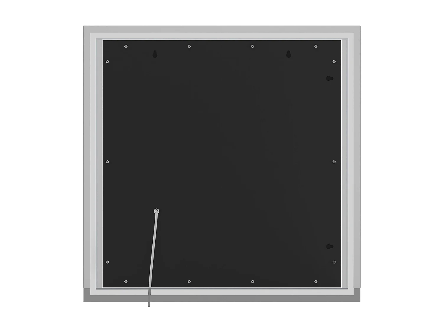 Miroir mural - carré - Verre - 80 x 3.5 cm - Verre clair - Jaffrey