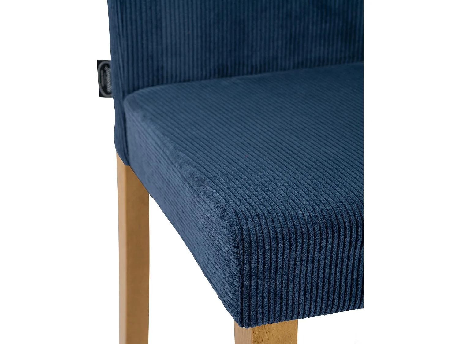 Lot de 2  chaise salle à manger - Cordon & Antique clair - Bleu - Ina