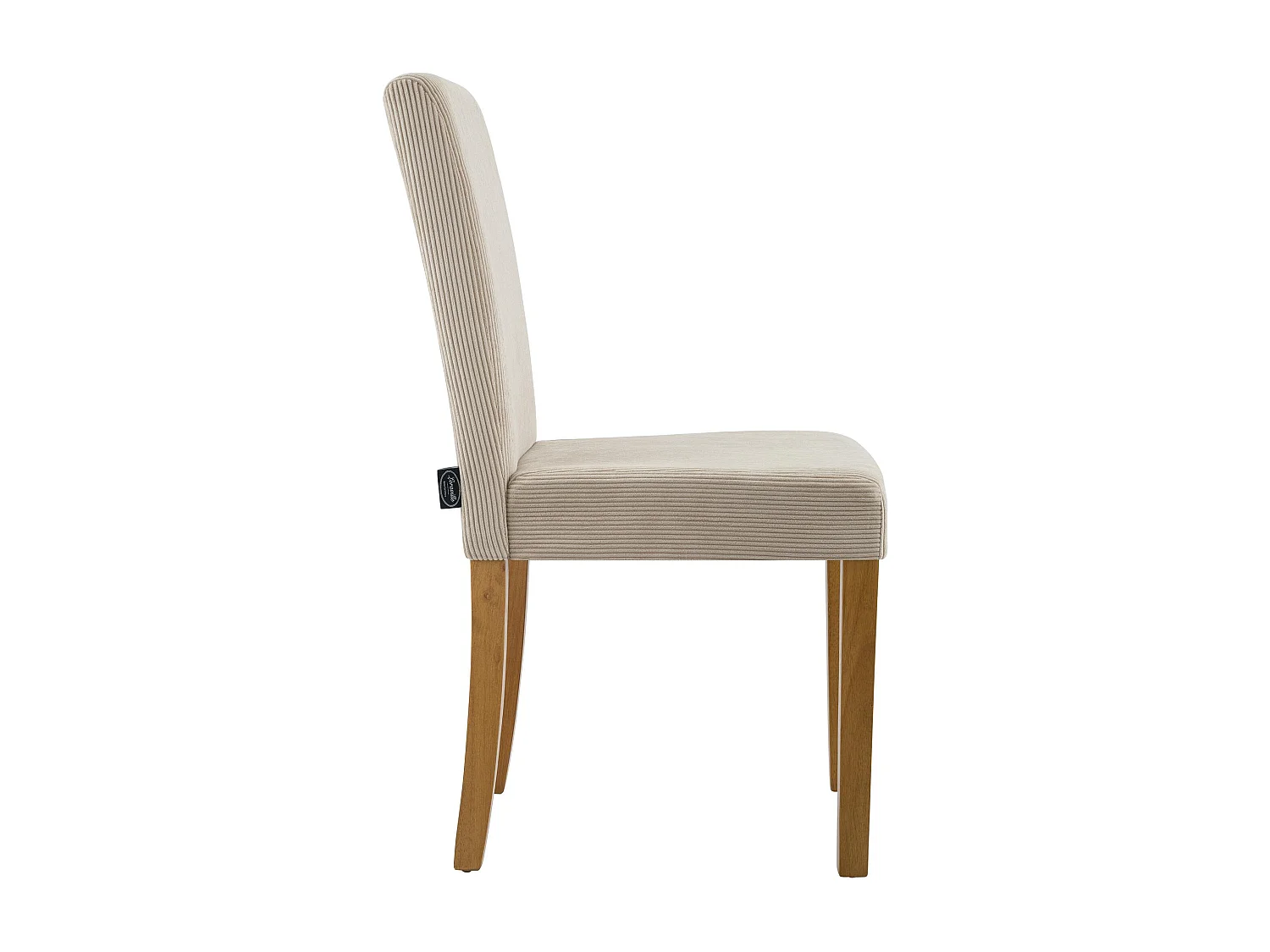 Lot de 2  chaise salle à manger - Cordon & Antique clair - Marron clair - Ina