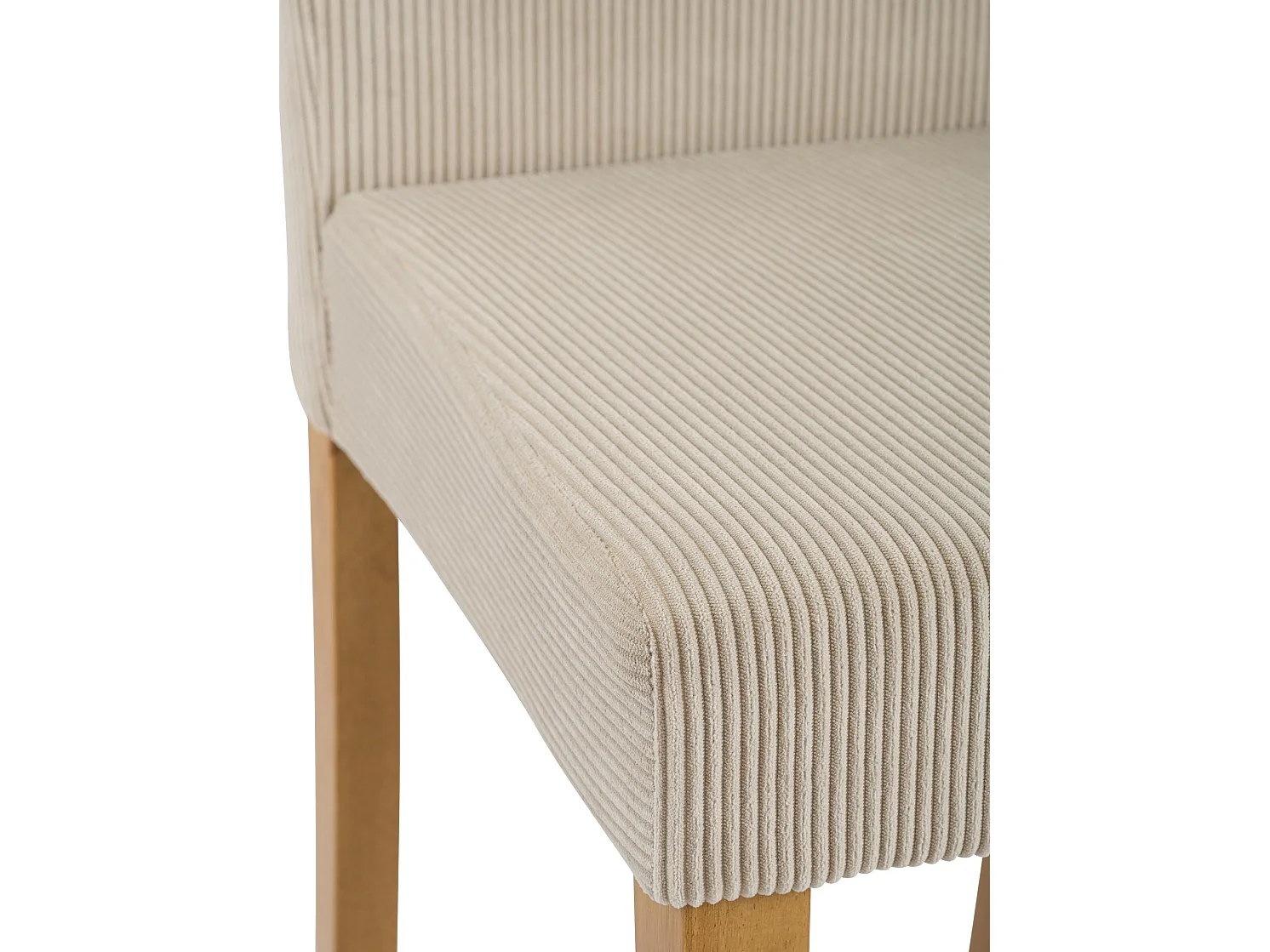 Lot de 2  chaise salle à manger - Cordon & Antique clair - Marron clair - Ina