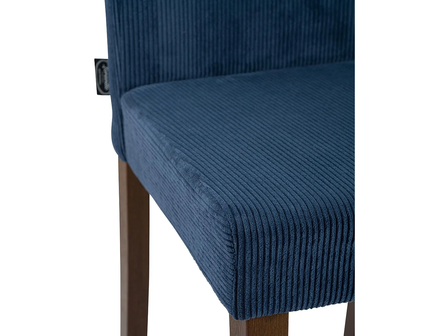 Lot de 2  chaise salle à manger - Cordon & Antique foncé - Bleu - Ina