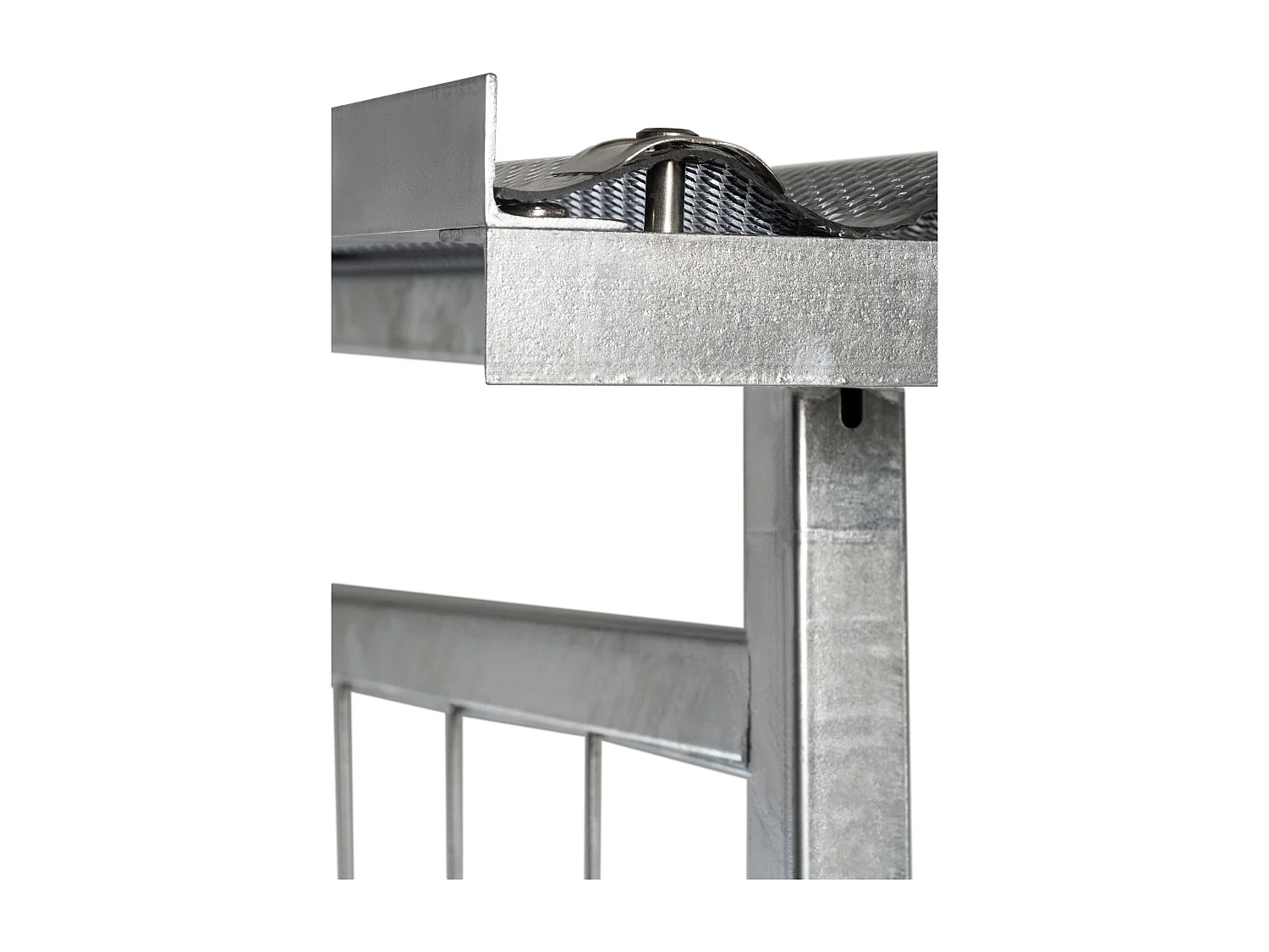 Etagère bois de cheminée - Métal - 120 x 110 x 191cm - Métal - Macon