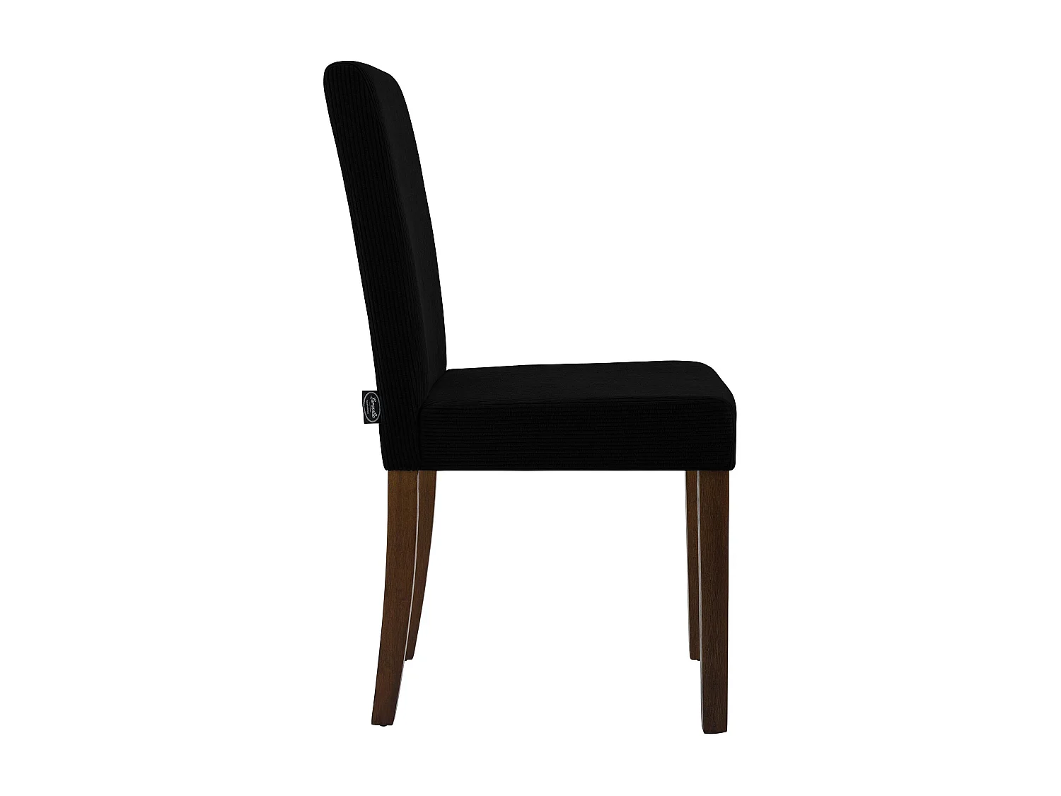 Lot de 2  chaise salle à manger - Cordon & Antique foncé - Noir - Ina