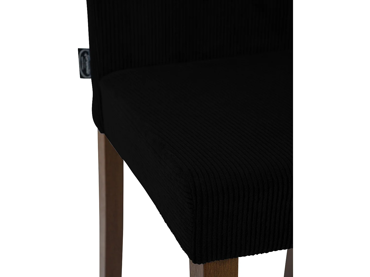 Lot de 2  chaise salle à manger - Cordon & Antique foncé - Noir - Ina