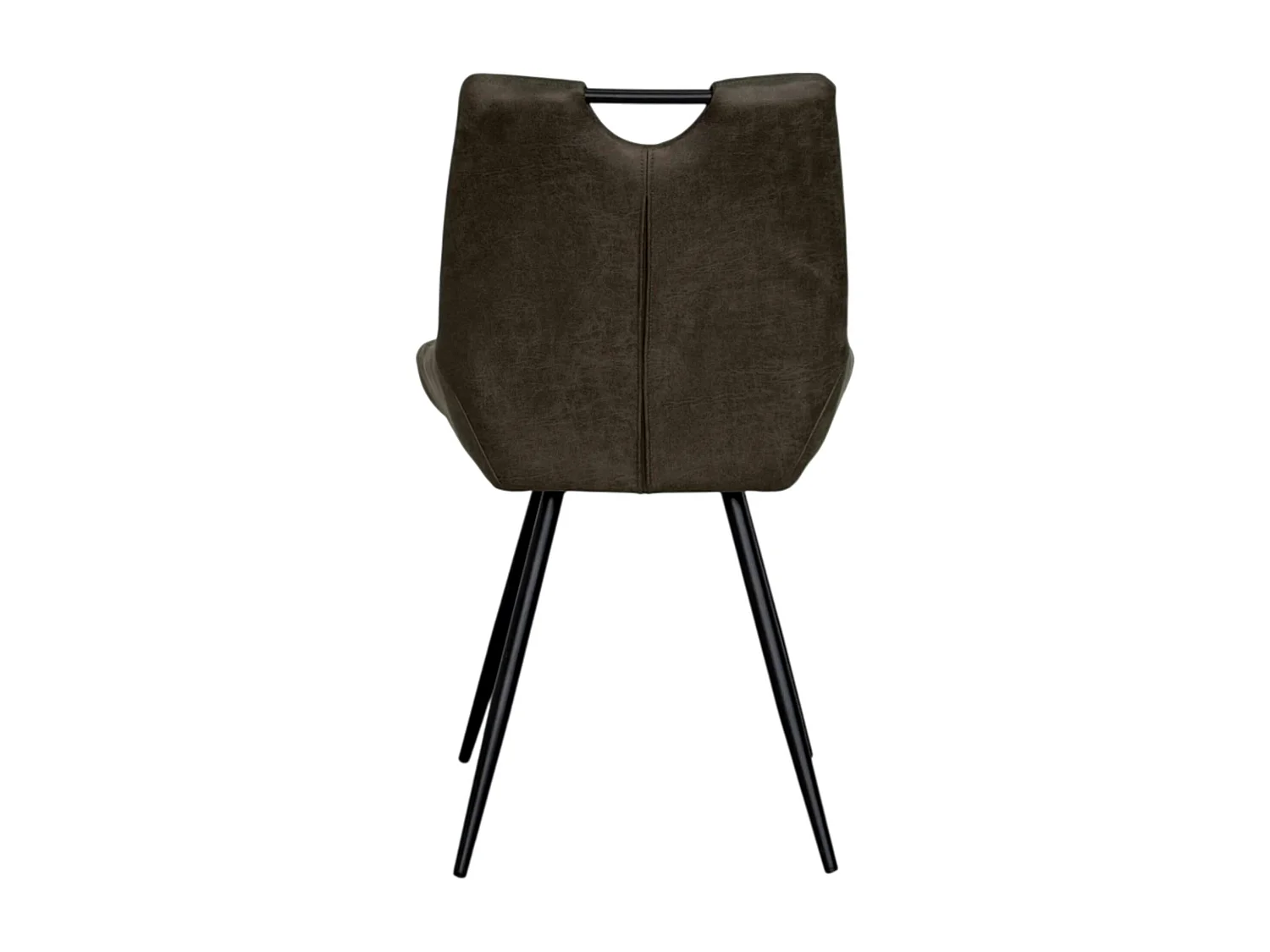 Chaise vert foncé effet vieilli à poignée intégrée (lot de 2) MALMOE