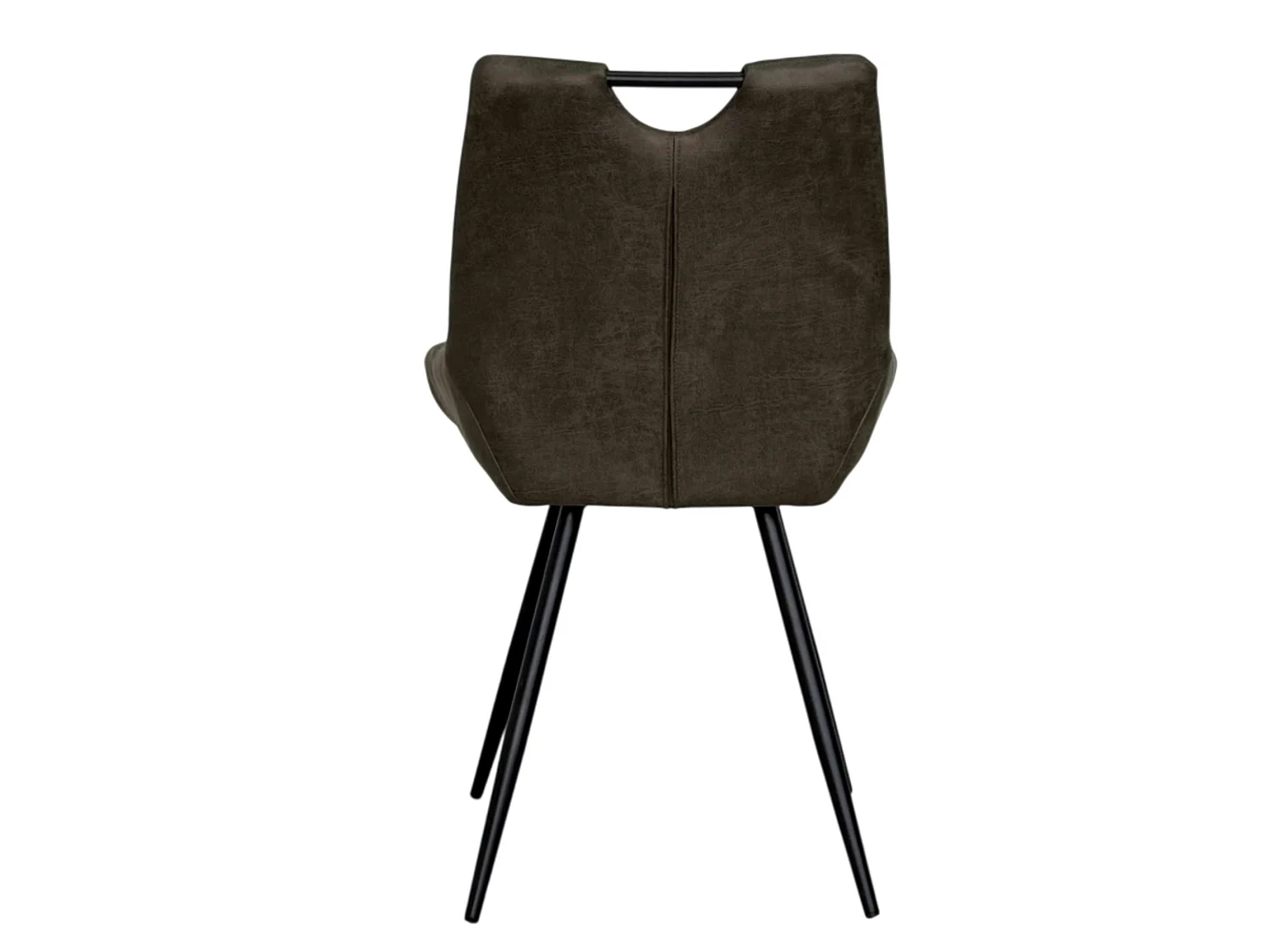 Chaise vert foncé effet vieilli à poignée intégrée (lot de 2) MALMOE