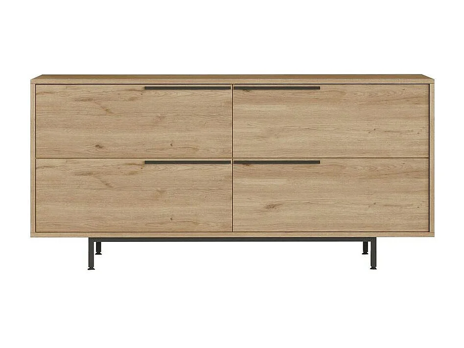 Buffet design moderne effet bois à ouverture frontale VAREN