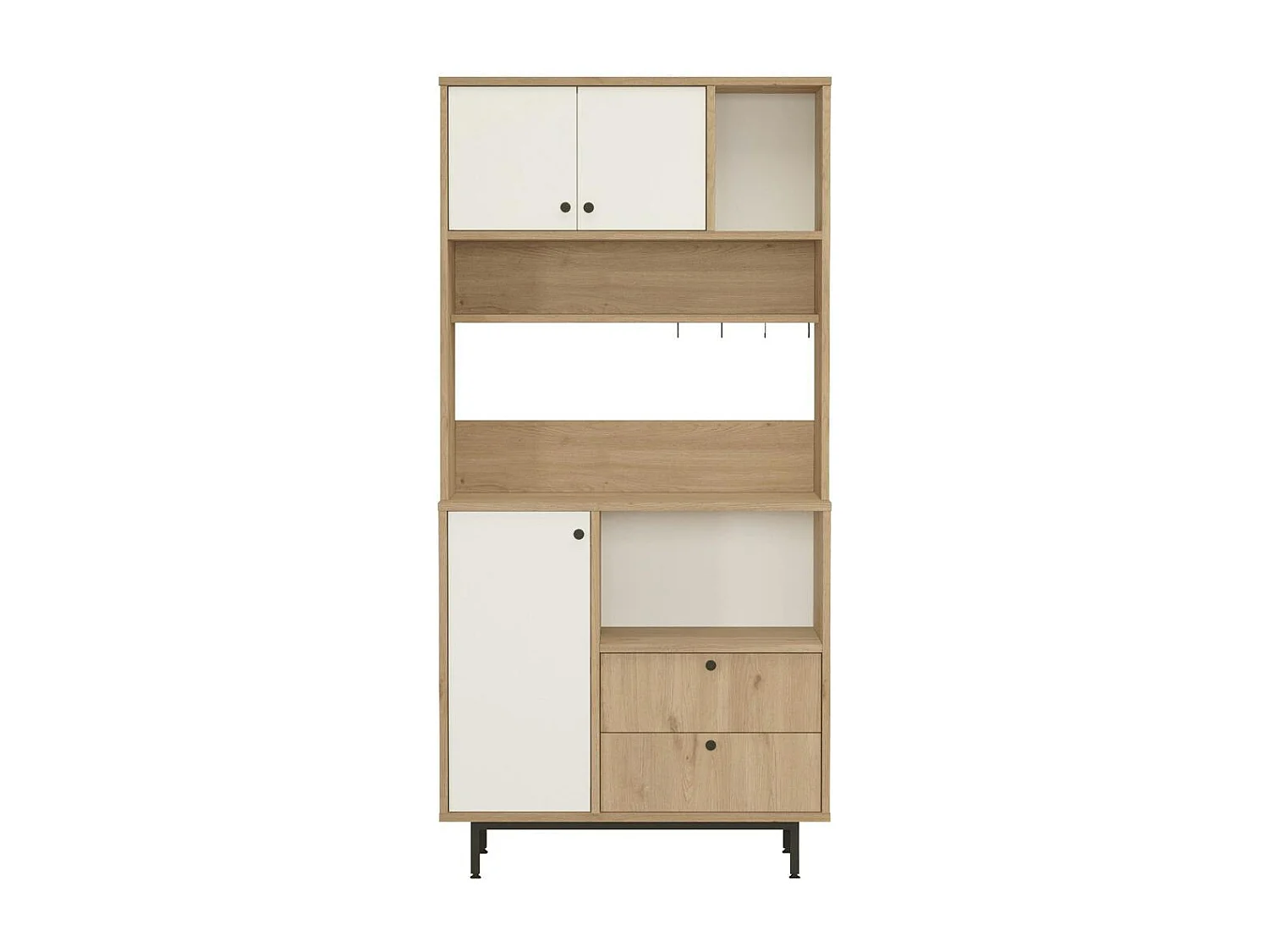 Buffet cuisine moderne niche micro-ondes H 180 cm JENA