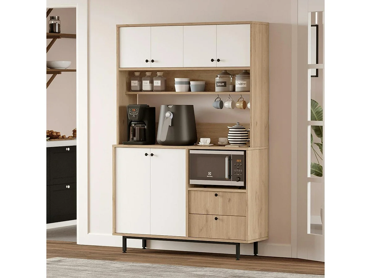 Buffet cuisine moderne niche micro-ondes L 120 cm JENA