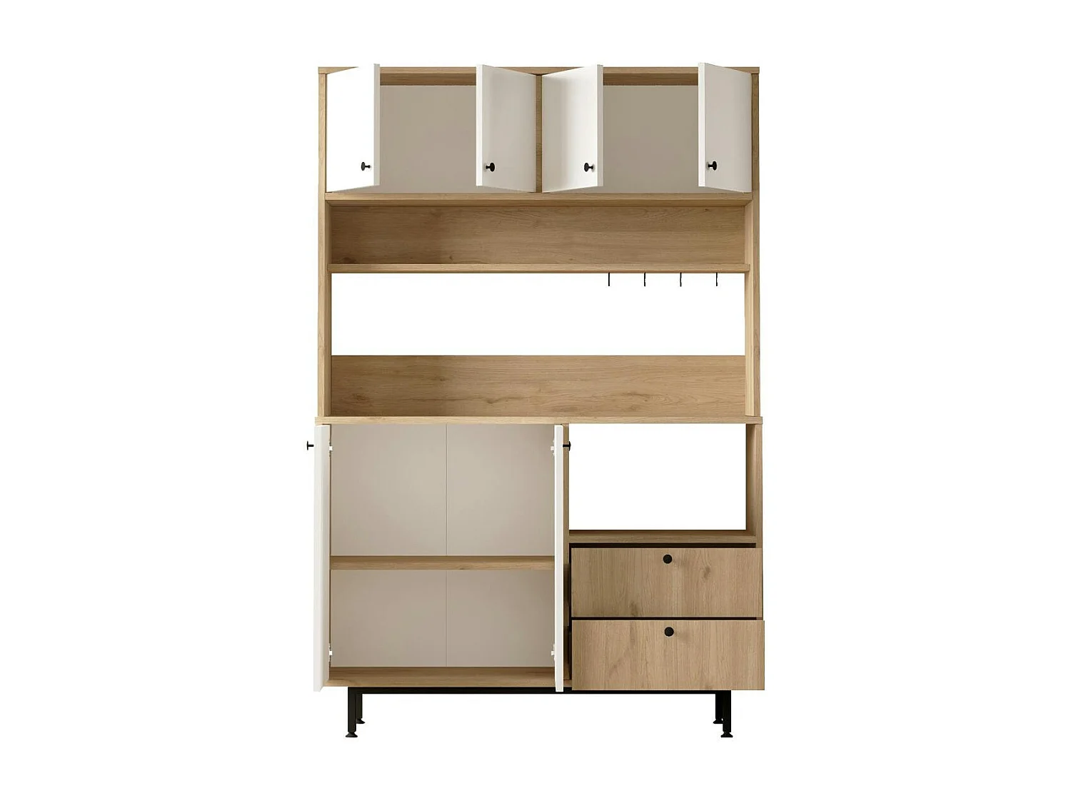 Buffet cuisine moderne niche micro-ondes L 120 cm JENA