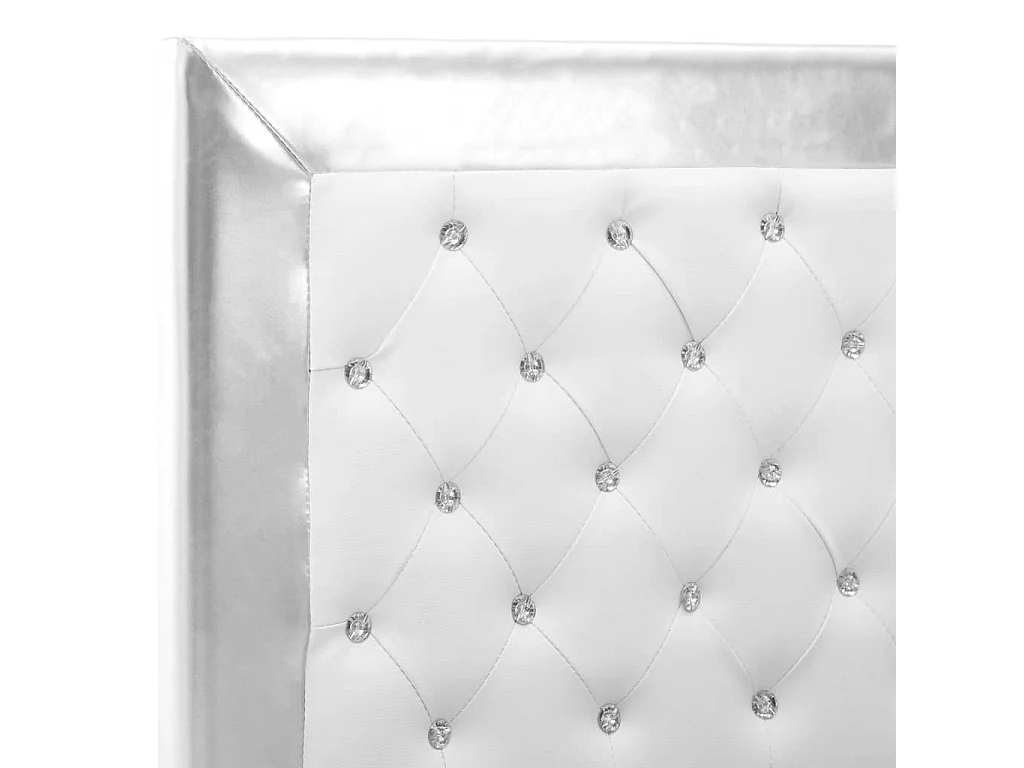 Cadre de lit Blanc Similicuir 90 x 200 cm