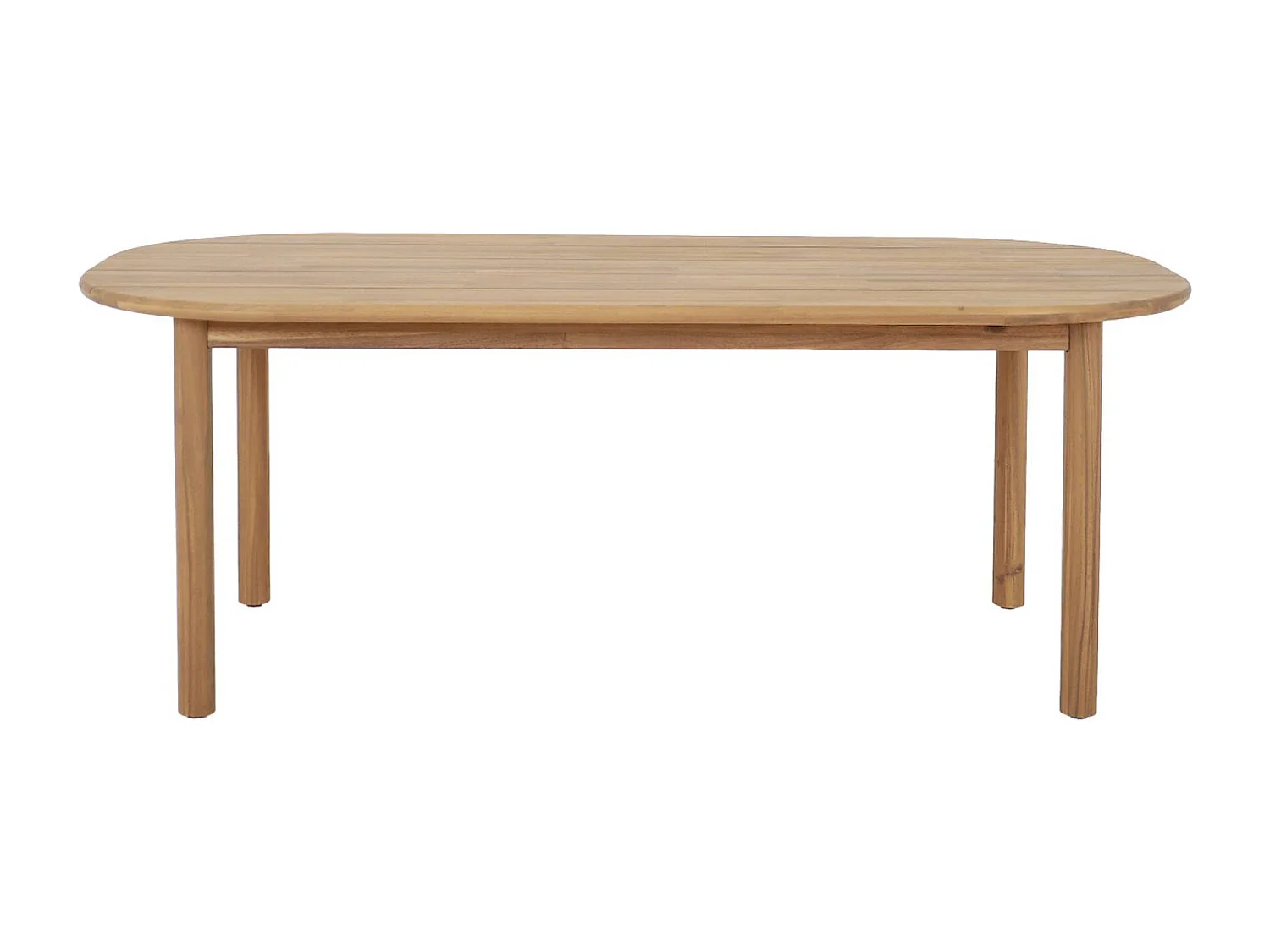 Table de jardin rectangulaire bois d'acacia 6 places naturel - Sorrento