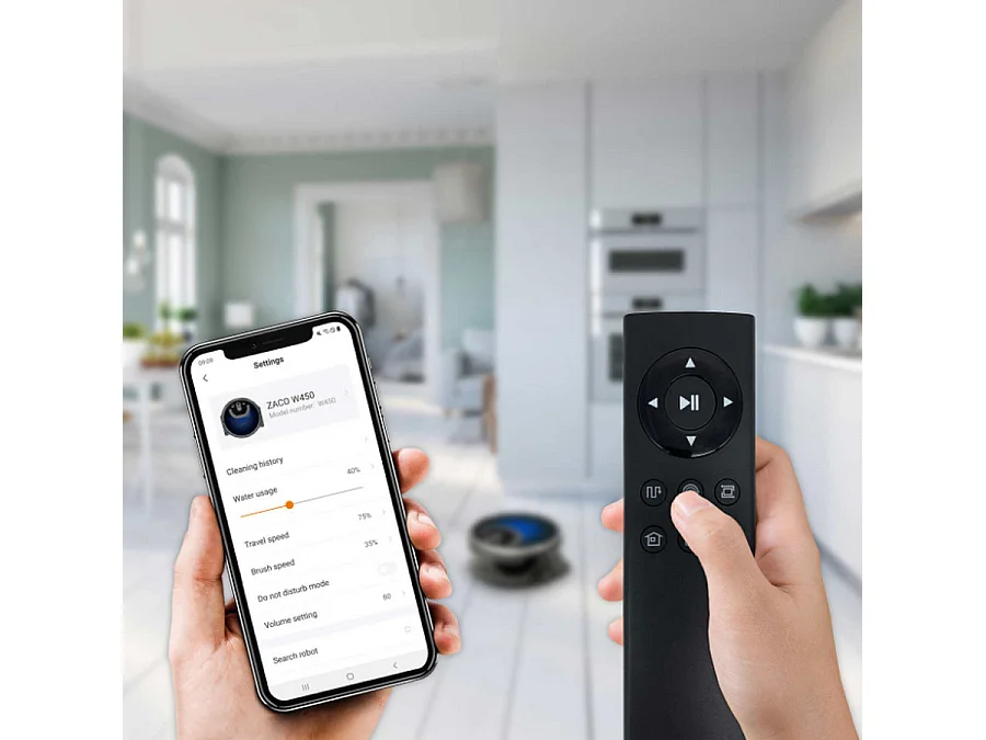 Zaco Aspirateur/laveur robot connecté - W450