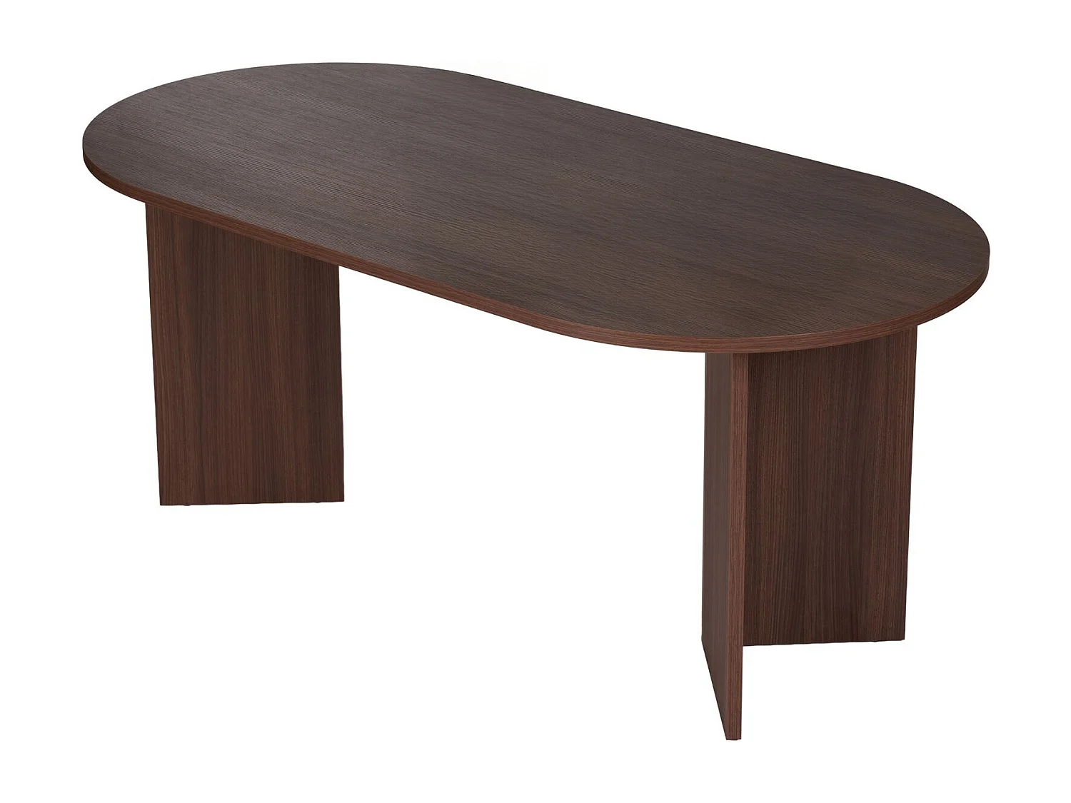 Table à manger en bois "Sablin" - 180 x 89 x 75 cm - Noyer