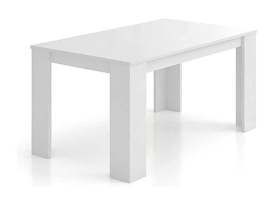 Mesa de jantar Naya em branco artik 140X80 cm