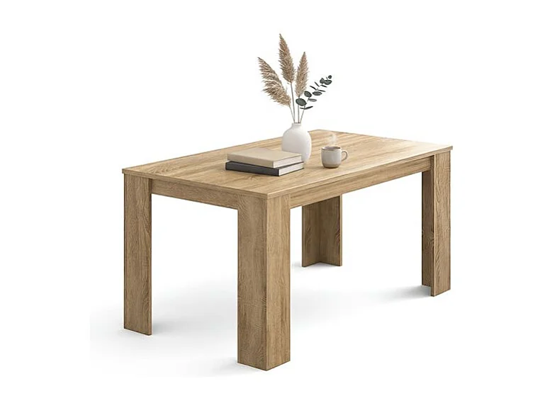 Mesa de comedor Naya en roble canadian 140X80 cm Roble Canadian