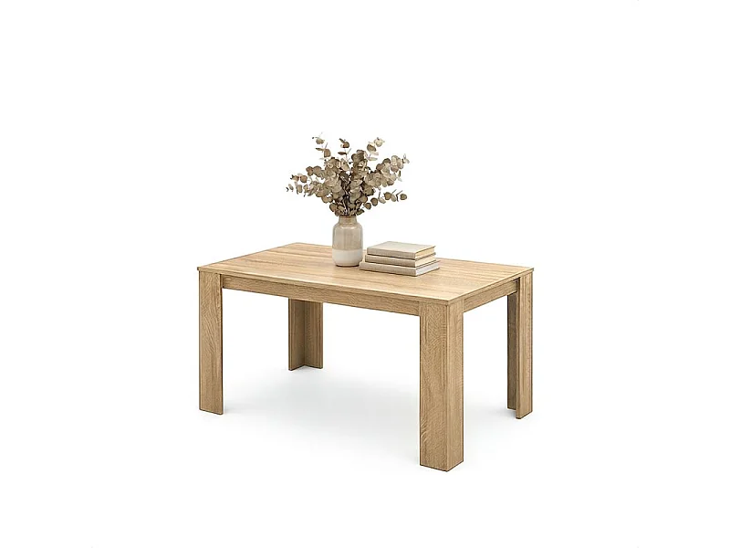 Mesa de comedor Naya en roble canadian 140X80 cm Roble Canadian