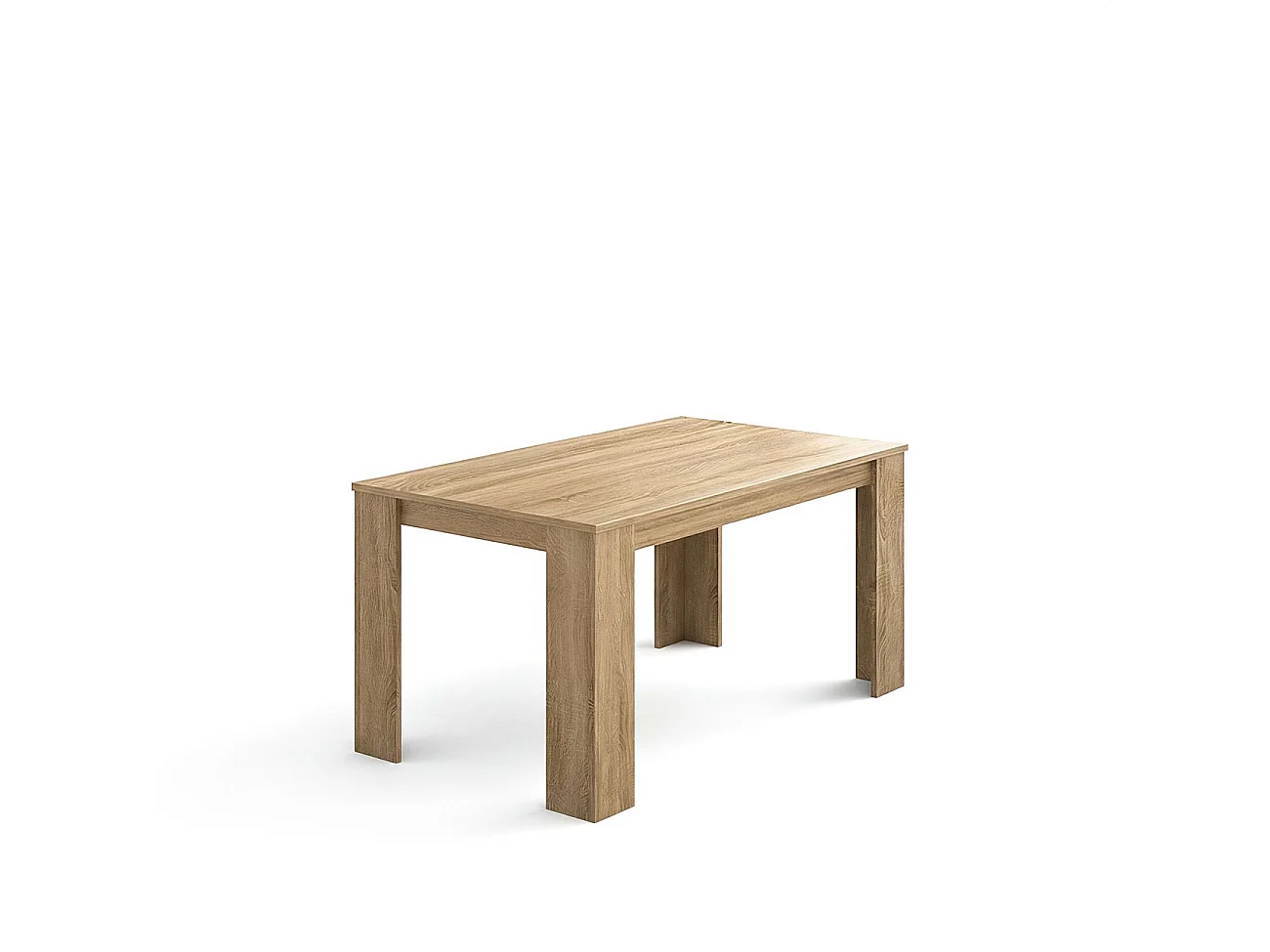 Mesa de jantar Naya em carvalho canadiano 140X80 cm