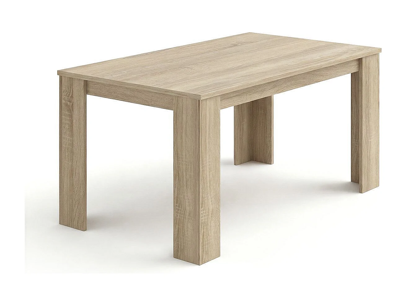 Mesa de jantar Naya em carvalho canadiano 140X80 cm