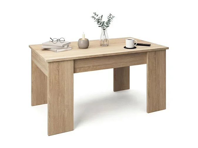 Mesa de centro elevable en roble canadian Norak Roble Canadian