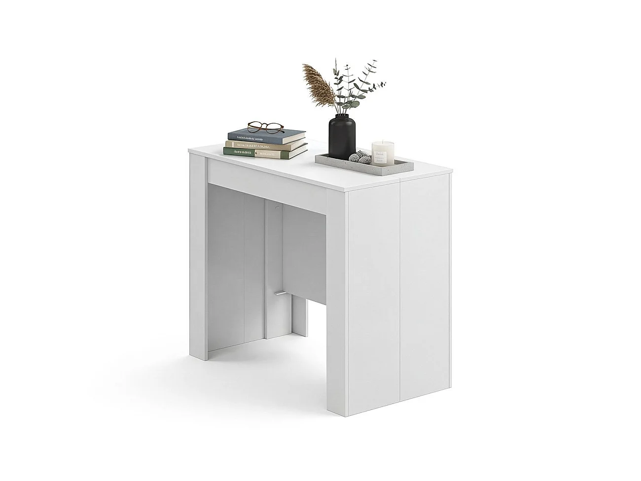 Mesa de consola extensível Denis em artik branco 50-235 cm Artik White (Branco mate)