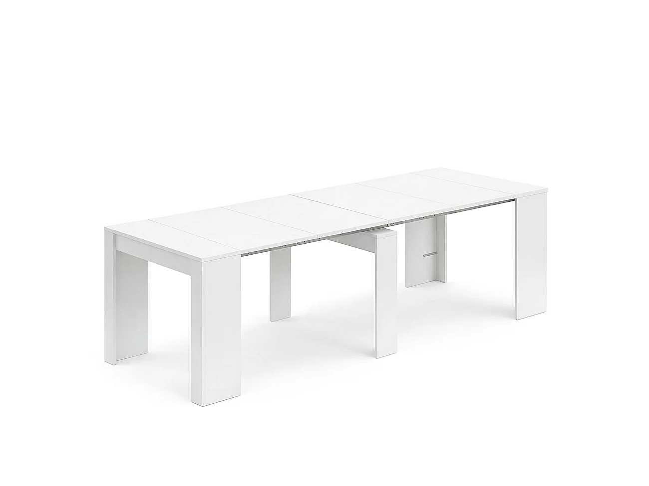 Mesa de consola extensível Denis em artik branco 50-235 cm Artik White (Branco mate)
