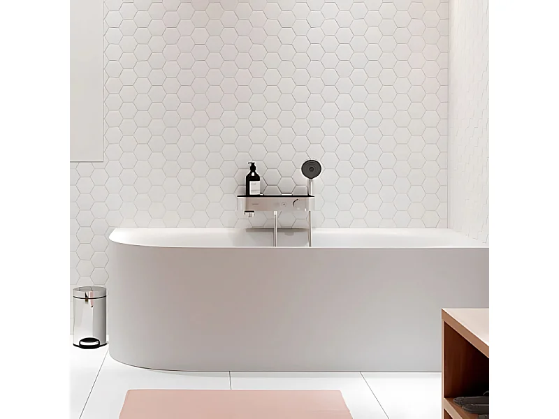 Pack mitigeur bain douche thermostatique HANSGROHE ShowerTablet Select + Flexible Designflex + Pommeau de douche Pulsify Select 3 jets Chromé