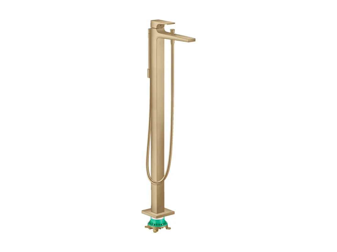 Mitigeur baignoire îlot HANSGROHE Metropol Bronze brossé + corps encastré