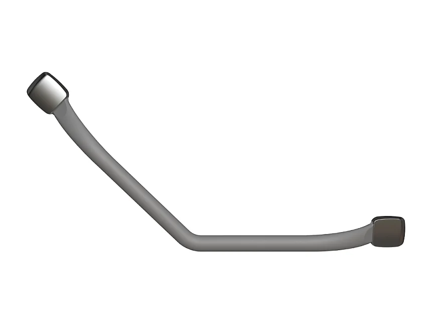Barre d'appui coudée 135° PELLET Mana Gris